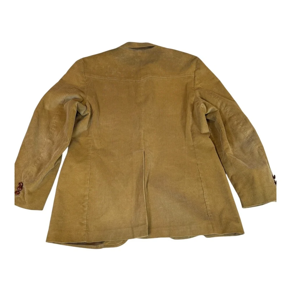 Vintage Levi's for Men Corduroy Blazer Tan‎ Camel Sport Coat Jacket 44 R
